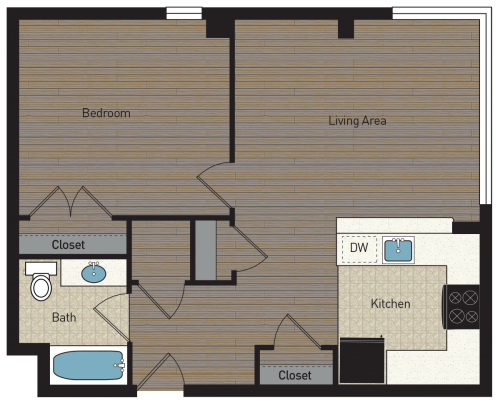 One Bedroom Apartment